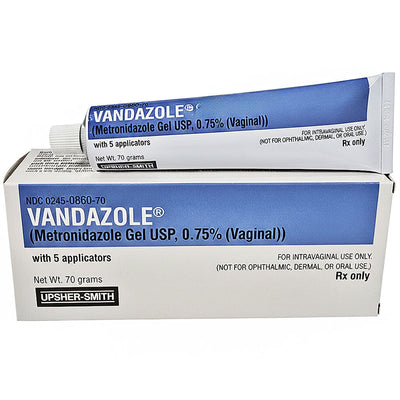 Vandazole Metronidazole Gel 0.75% 70 grams with 5 Applicators Included (RX)