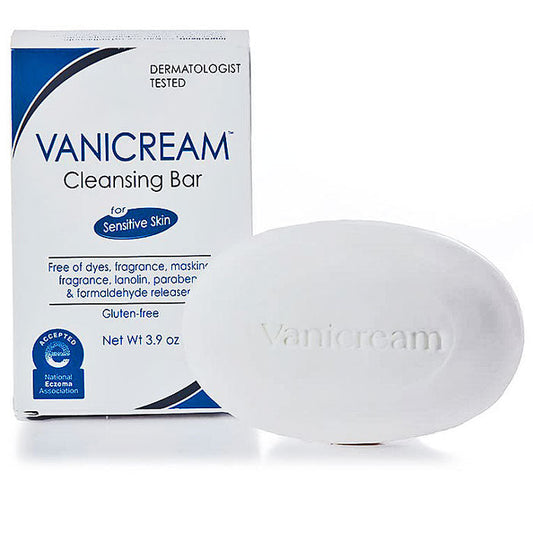 Vanicream Cleansing Bar for Sensitive Skin, Fragrance, Gluten and Sulfate Free