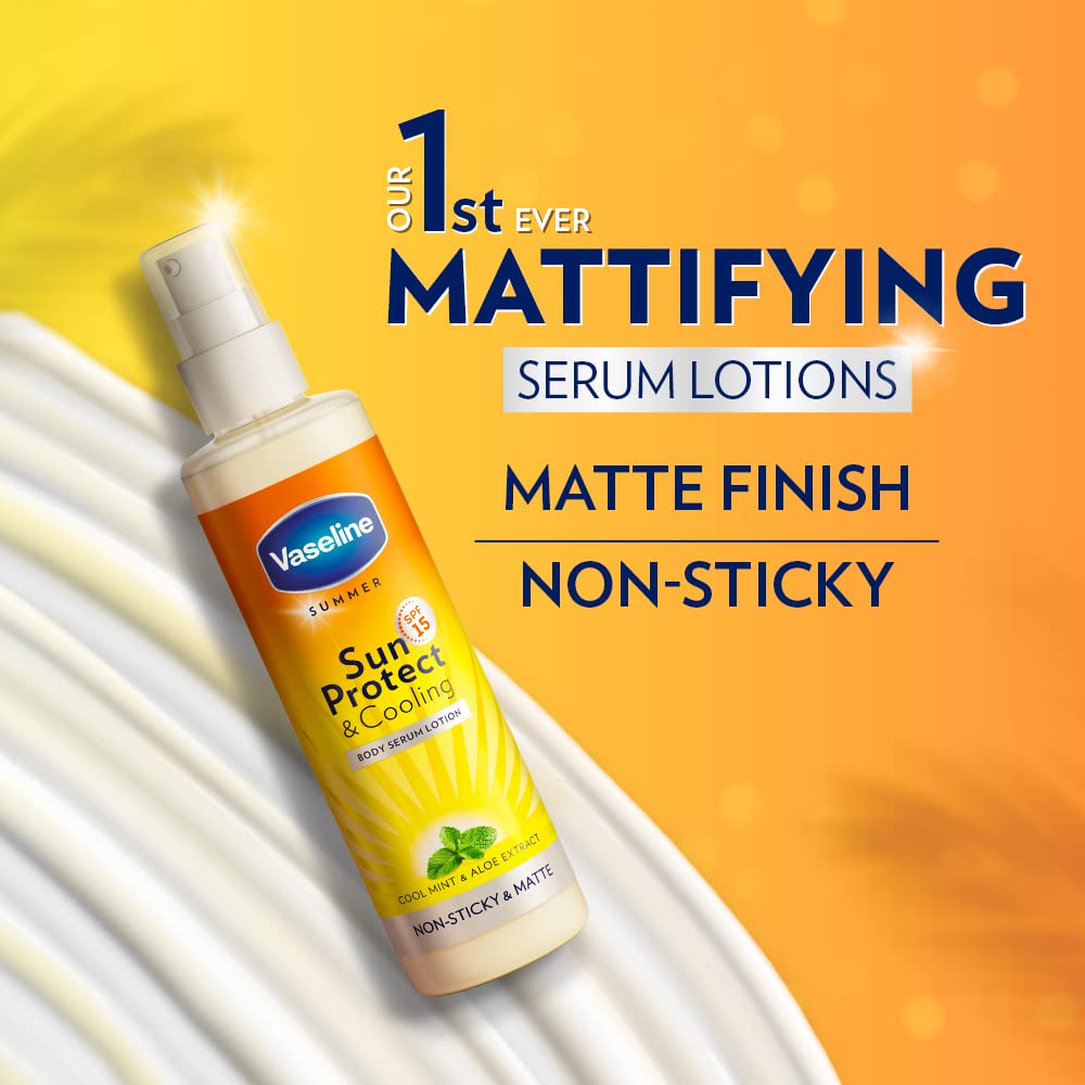 Vaseline Sun Protect & Cooling Spf 15 Body Serum Lotion