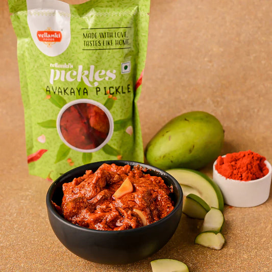 Vellanki Foods Andhra Avakaya Pickle (Mango) 500 gms