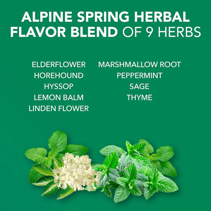 Vicks Herbal Cough Drops, Alpine Spring Herbal Blend 50 Count Bag