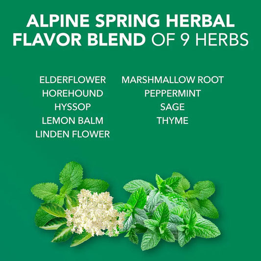 Vicks Herbal Cough Drops, Alpine Spring Herbal Blend 50 Count Bag