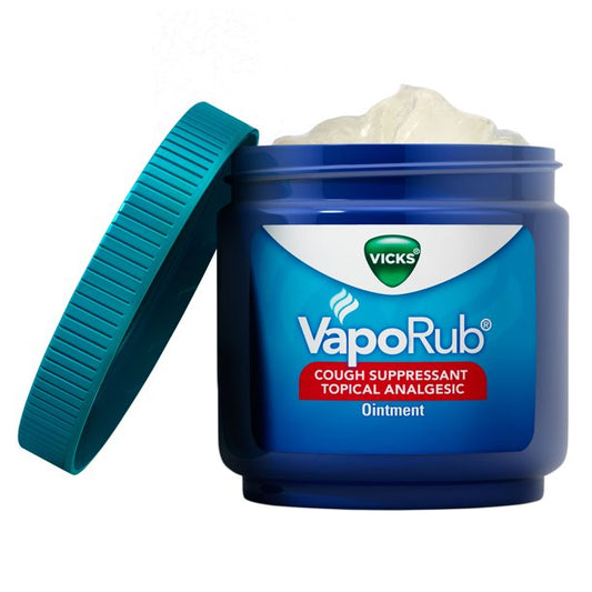 Vicks VapoRub Cough Suppressant Chest Rub Ointment Original 1.76 oz