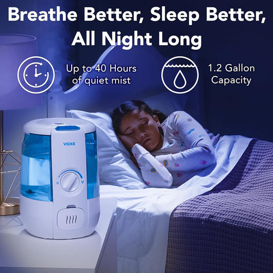 Vicks CoolRelief Cool Mist Humidifier Filter Free