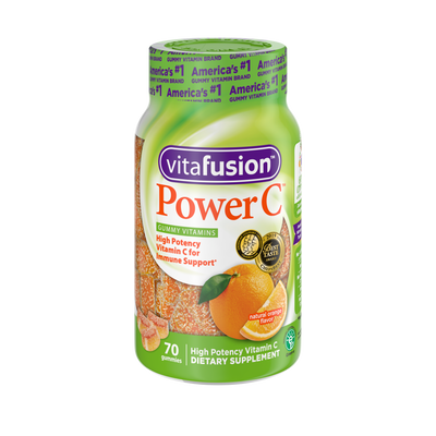 Vitafusion Power C Vitamin C Gummies for Immune Support, Orange Flavored 150 Count