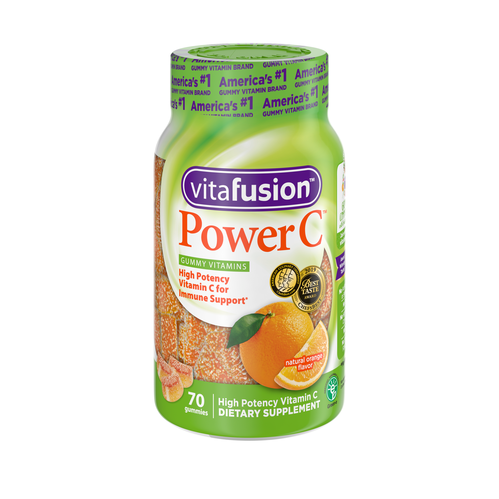 Vitafusion Power C Vitamin C Gummies for Immune Support, Orange Flavored 150 Count
