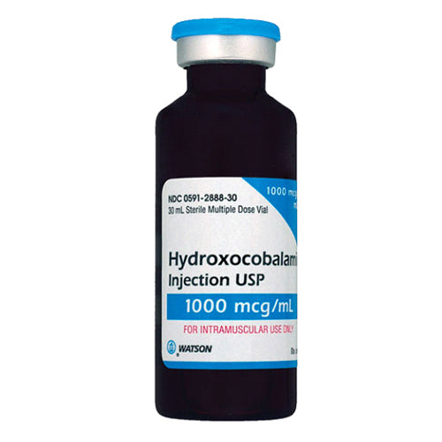 B 12 Hydroxocobalamin Injection For Vitamin B12 Deficiency & Energy 30,000 mcg Multiple Dose Vial 30 mL (Rx)