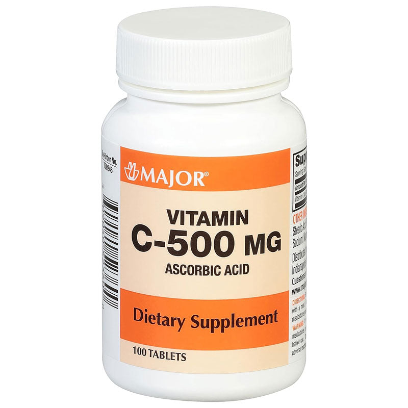 Vitamin C Tablets 500 mg (Ascorbic acid) 100 Count