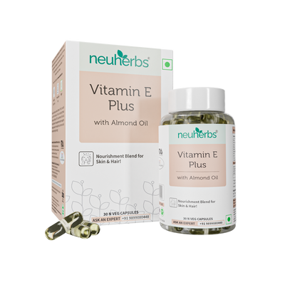 Vitamin E Plus Capsules (30) to Revitalize Skin & Hair