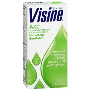 Visine Allergy Relief Eye Drops Advanced Relief Redness & Irritated Eye Drops 0.5 oz