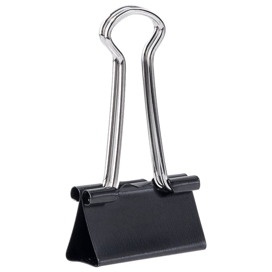 DELI W38564 BINDER CLIPS 25 mm BLK 12 T - Color May Vary