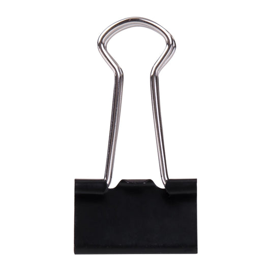 DELI W38565 BINDER CLIPS 19 mm BLK 12 T - Color May Vary