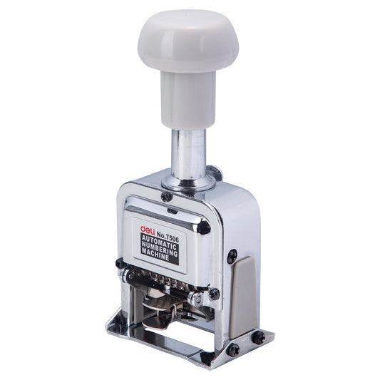 DELI W7506 NUMBER MACHINE 6 DIGIT 1 T - Color May Vary