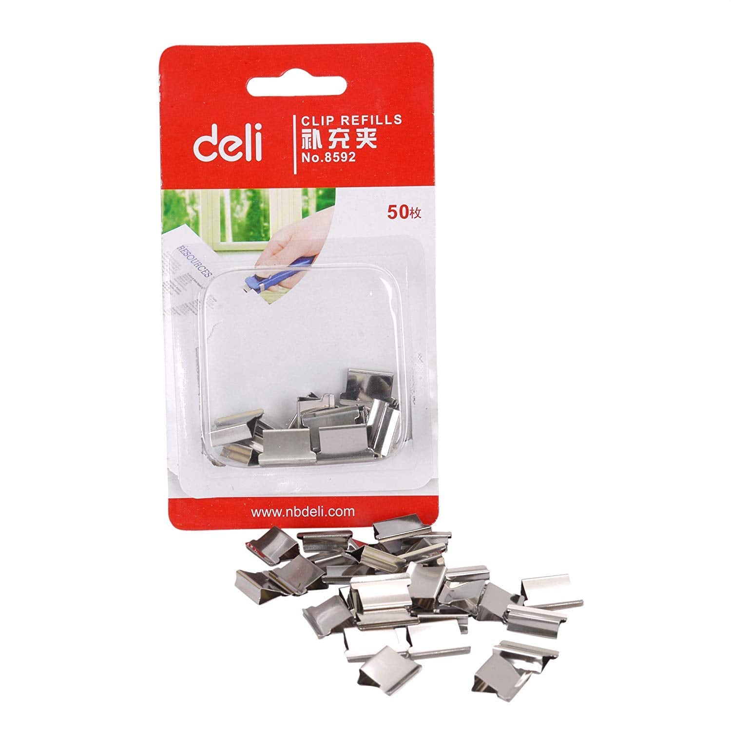 Deli W8592 Paper Clippers 16 mm 1 T - Color May Vary