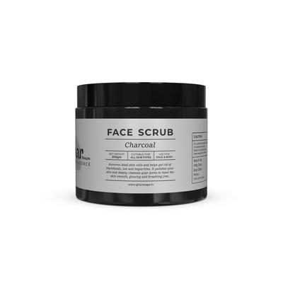 Ghar Soaps Charcoal Scrub for Face & Body Blackhead Remover