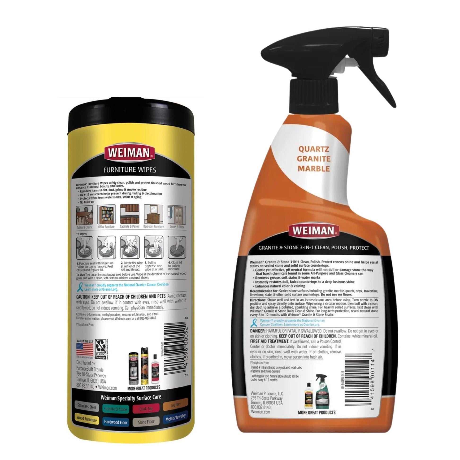 Furniture Wipes And Granite And Stone Polish
