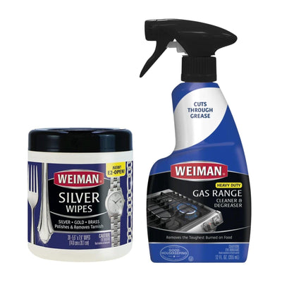 Silver Wipes And Hvy Duty Gas Range Cleanar And Degreaser