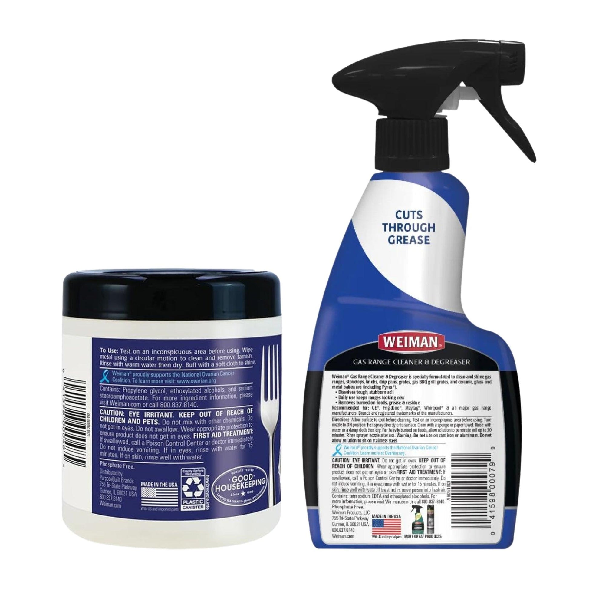 Silver Wipes And Hvy Duty Gas Range Cleanar And Degreaser