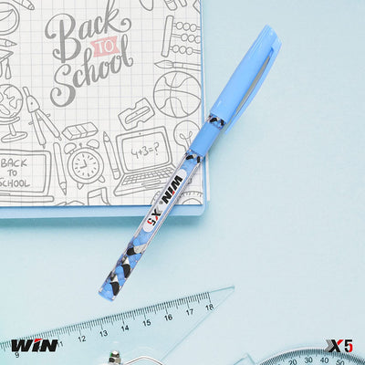 Win X5 Ball Pen 60 Pcs Dispenser ( 50 Blue, 8 Black, 2 Red)