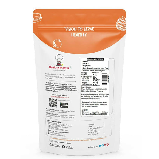 Healthy Master Crispy Makhana – Cheese Flavour Roasted Fox Nuts Snack