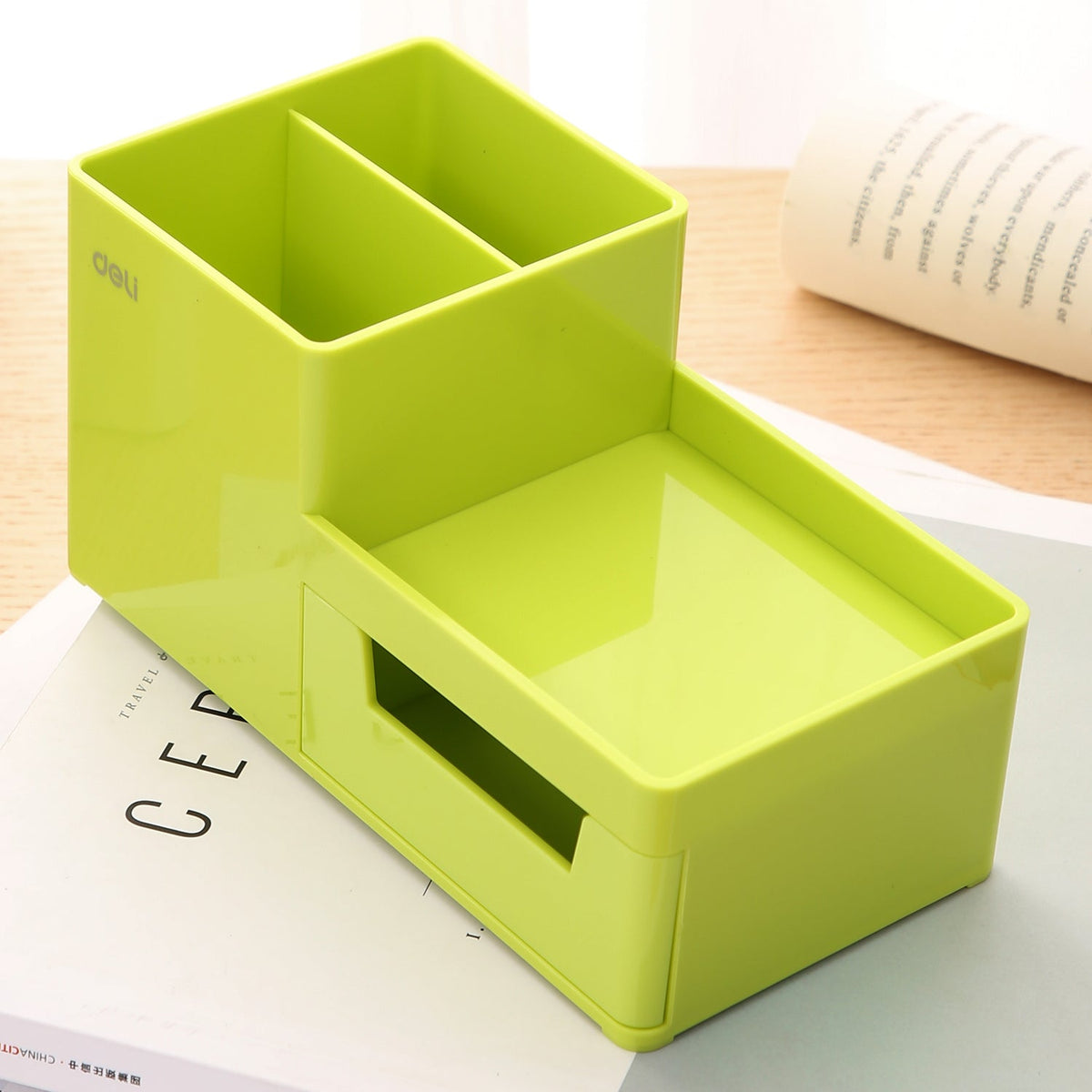 Deli Wz25150 Desk Organizer175*90*92mm - Color May Vary