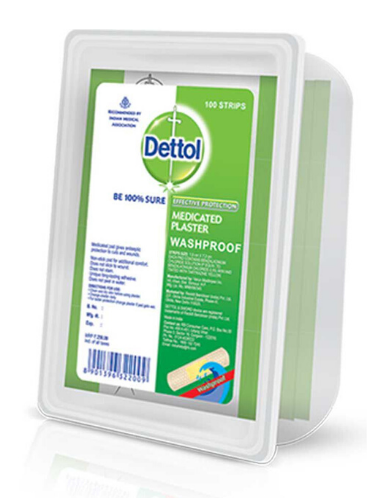 Dettol Medicated Waterproof Plaster, 100N