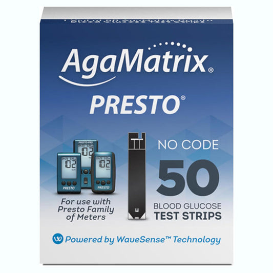 Wavesense Presto Blood Glucose Test Strips 50 Count