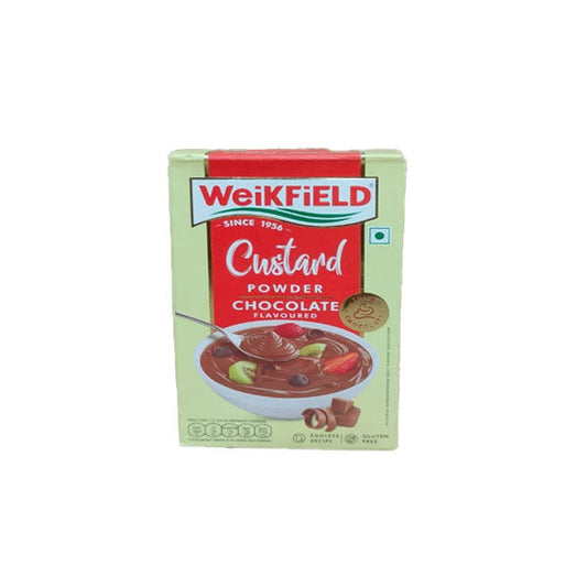 10x WeikField Custard Powder Chocolate, Pack of 10, 80 gm each