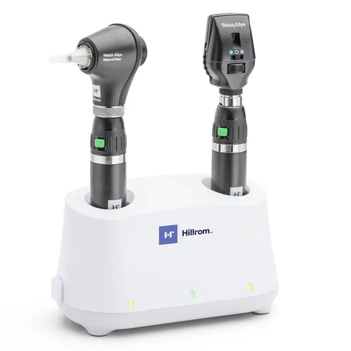 Welch Allyn 3.5V Diagnostic Set with Coaxial LED Ophthalmoscope, MacroView Basic LED Otoscope, Universal Desk Charger