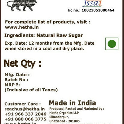 Hetha Natural Raw Sugar (Desi Khand)