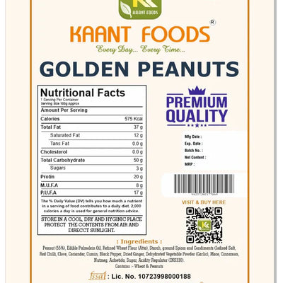 Kaant Foods Golden Peanuts | 250 gms