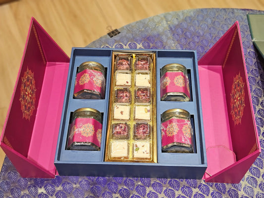 Kandoi Bhogilal Mulchand Sweet And Shimmers Collection Hamper - 650 gms | Oct 2024