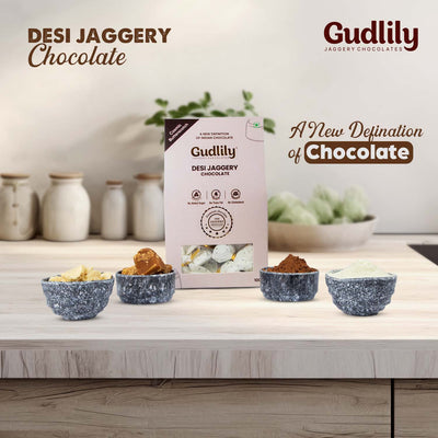 Gudlily Jaggery Chocolates Cosmic Butterscotch - 100 Gms