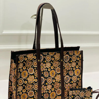 Mandala Bloom Tote Bag With Free Phone Pouch