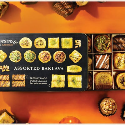 Almond House Assorted Baklava - 15 Pcs (Tin Box)
