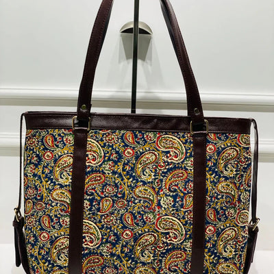 Paisley Charm Office Laptop Bag | Spacious Daily Use