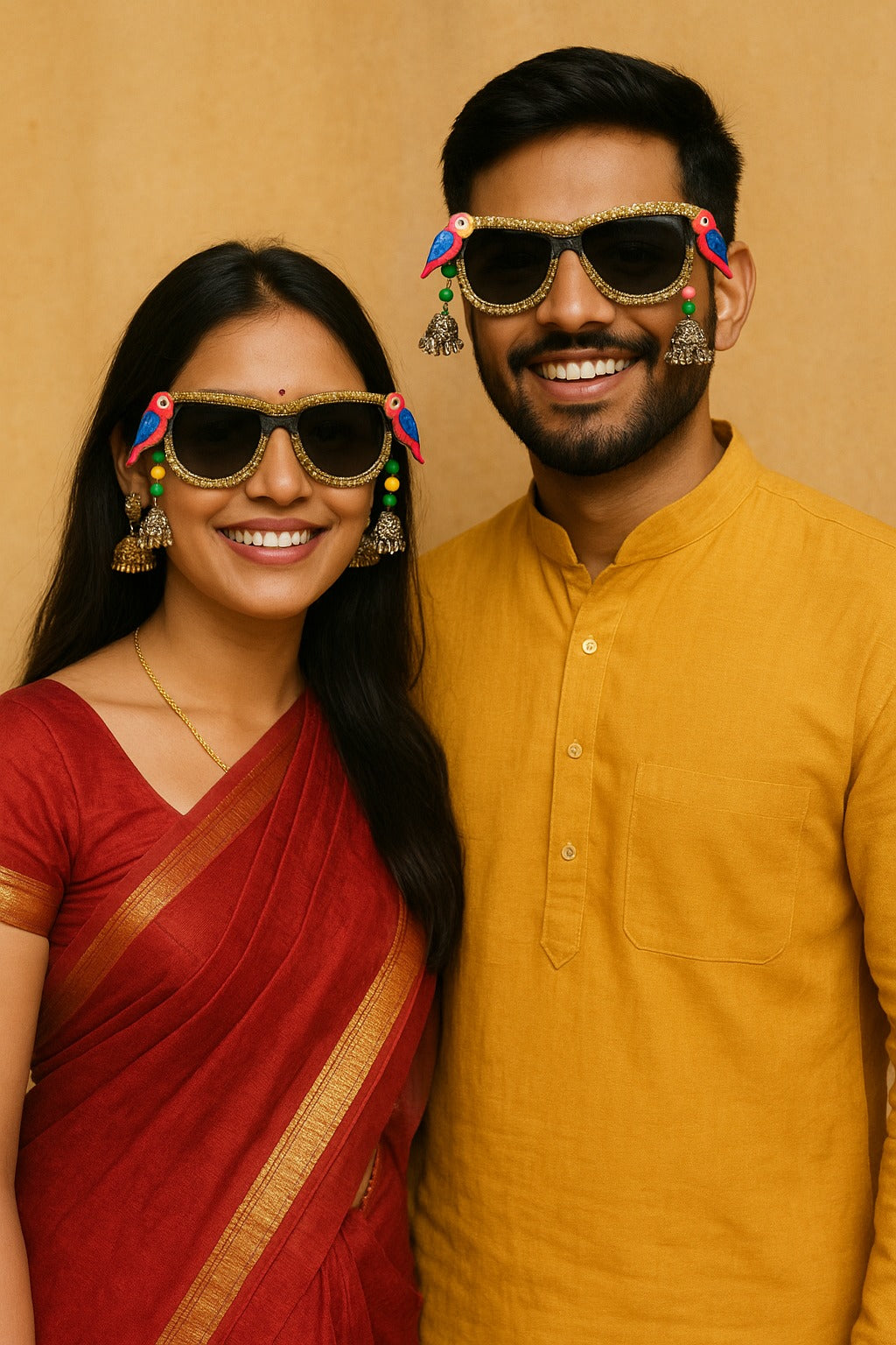 Traditional Navratri Designer Garba Sunglasses | Set Of 10 | Mix Designs