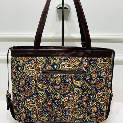 Paisley Charm Office Laptop Bag | Spacious Daily Use