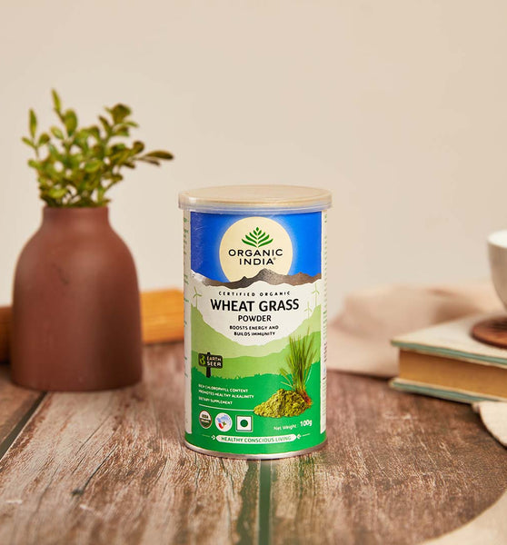 Organic India Wheatgrass Powder 100g Can