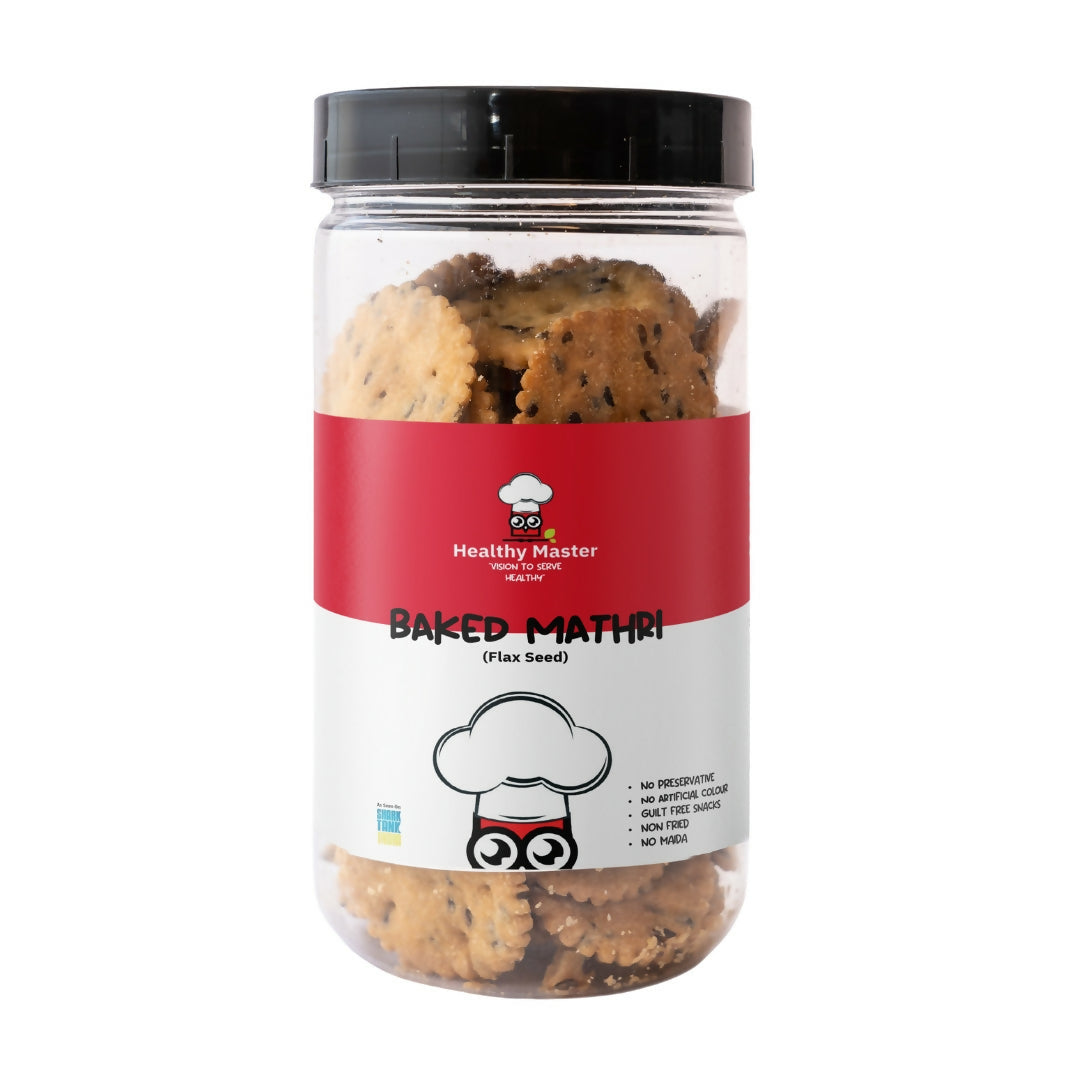 Healthy Master Baked Wheat Mathri (Flax Seed)