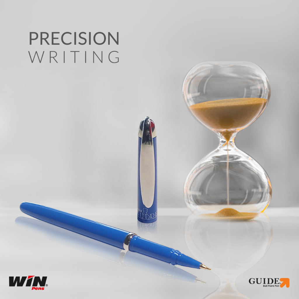 Win Guide Ball Pen Blue (Dispenser 25Blue + 5Black)