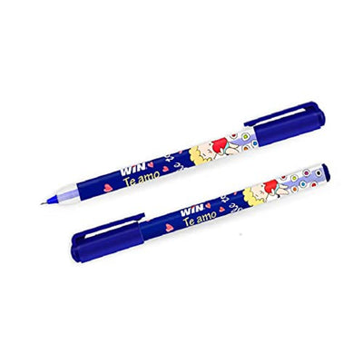 Win Teamo Ball Pen Blue (5Pcs Pouch)