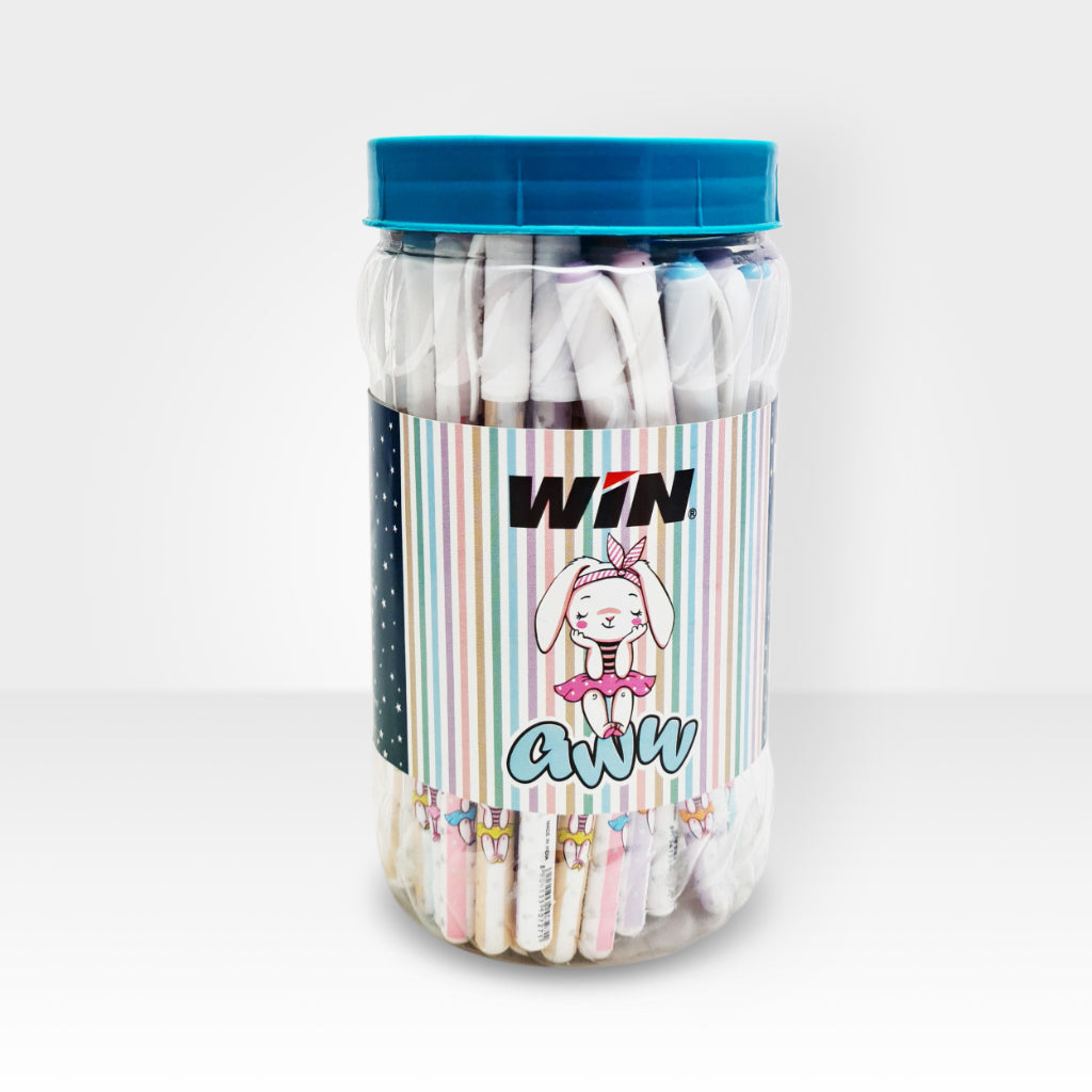 Win Aww Ball Pen Jar - Blue Ink