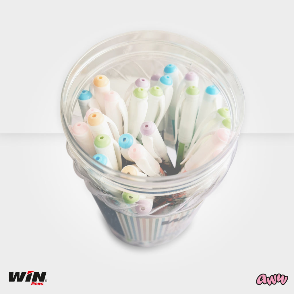 Win Aww Ball Pen Jar - Blue Ink