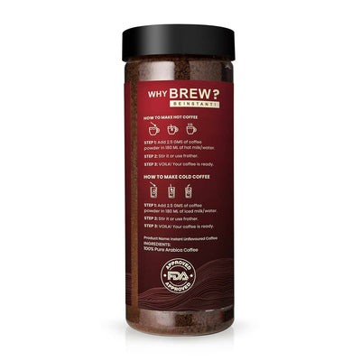Bevzilla 100% Arabica Instant Classic Strong Coffee Powder