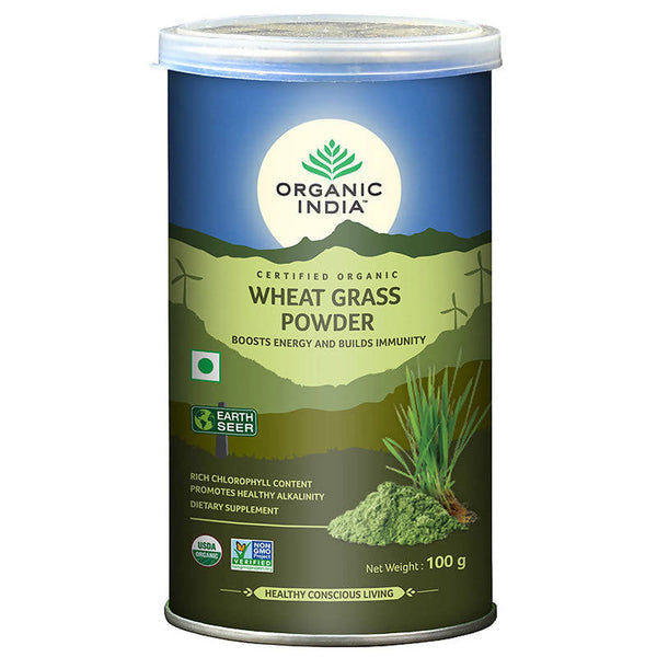 Organic India Wheatgrass Powder 100g Can