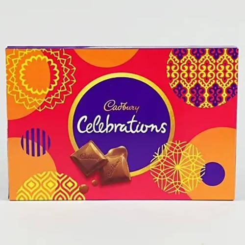 Designer Rakhis and Cadbury Celebrations Box
