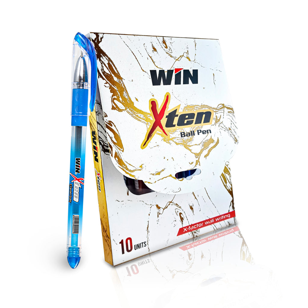 Win X-10 Ball Pen Blue (5Pcs Pouch)