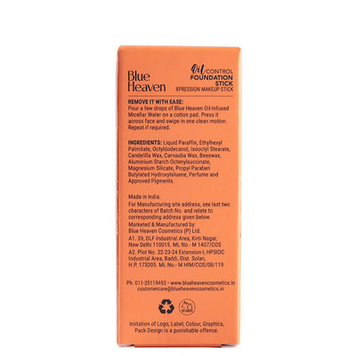 Blue Heaven Oil Control Foundation Stick Honey