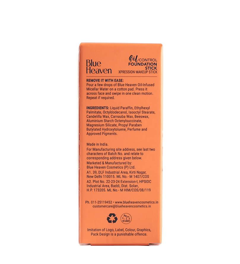 Blue Heaven Oil Control Foundation Stick Honey